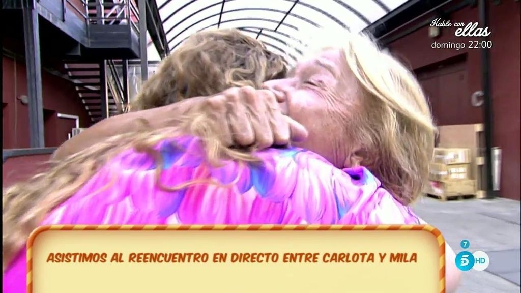 El emotivo reencuentro de Mila Ximénez y Carlota Corredera