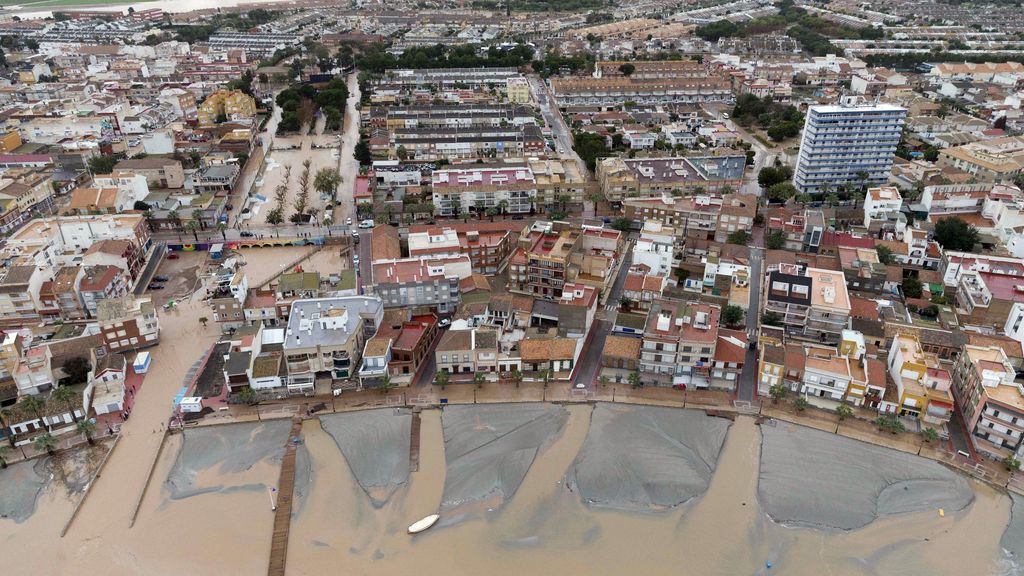 Vista aérea de Los Alcázares y Orihuela tras el temporal