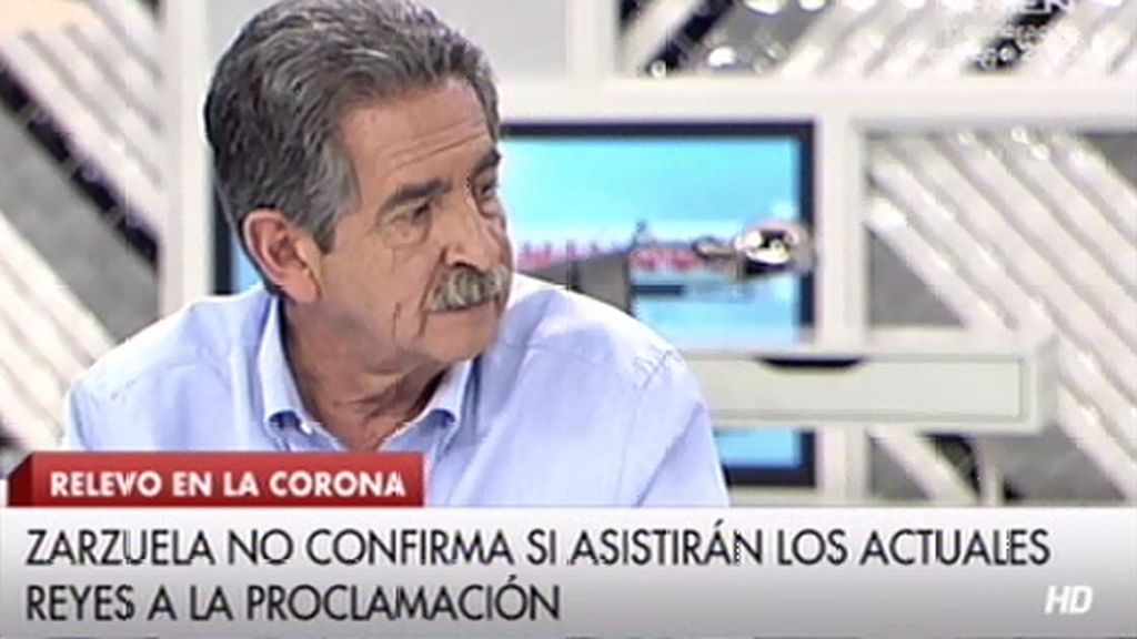 Miguel Ángel Revilla, de Urdangarin: "Si va a la proclamación, sería el primer error grave"