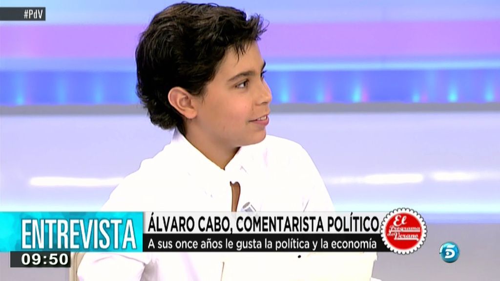 El pequeño sabio, Álvaro Cabo, aconseja a los jóvenes qué hacer en el tiempo libre