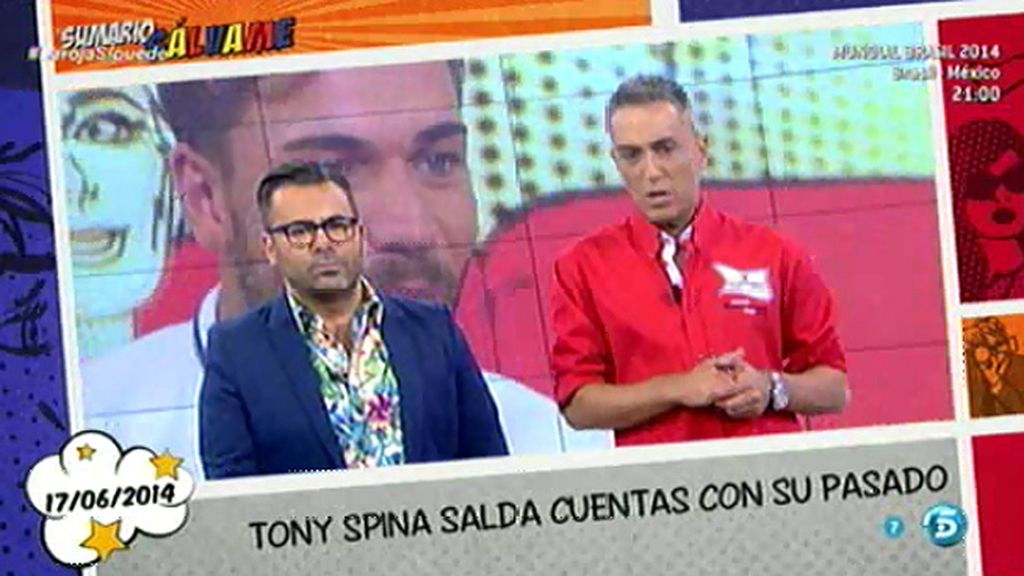 Tony Spina llega a 'Sálvame' "cabreado" y "decepcionado" con Nacho Montes