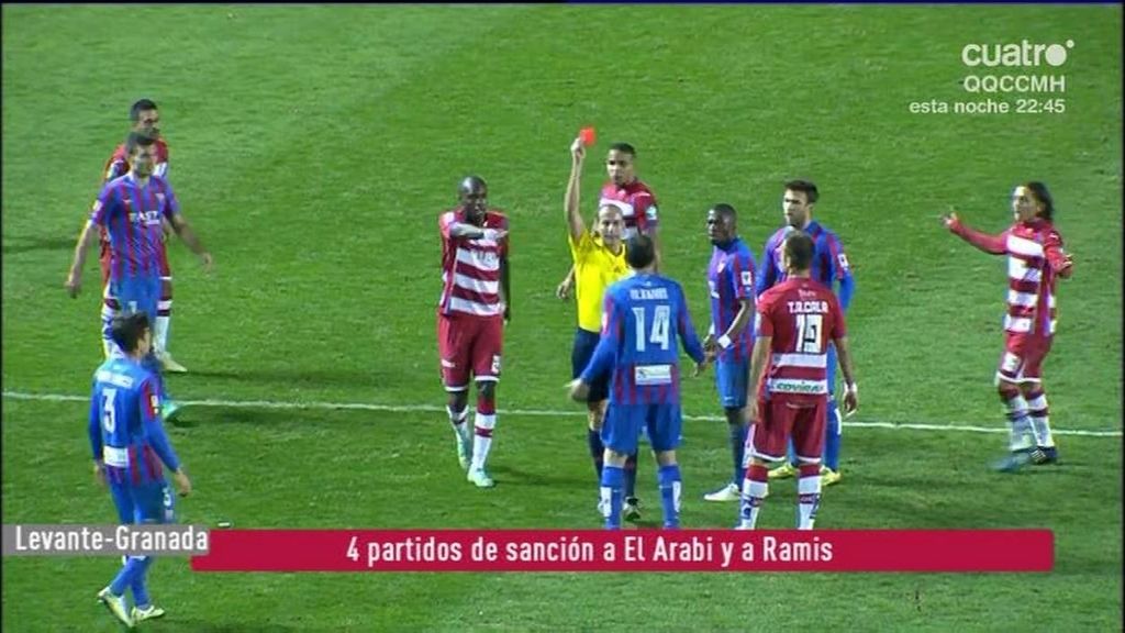 Cuatro partidos de sanción para Ramis y El Arabi por empujarse… ¡y el árbitro ni miraba!