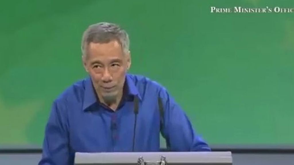 El desfallecimiento del primer ministro de Singapur en pleno discurso