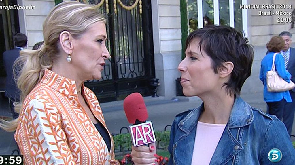 Cristina Cifuentes: "En política estamos para lo que tenemos que hacer"