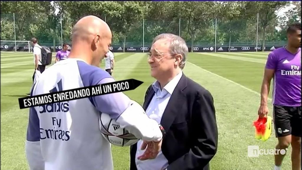 La confesión de Florentino a Zidane: "Estamos enredando, no hay nada cerrado"
