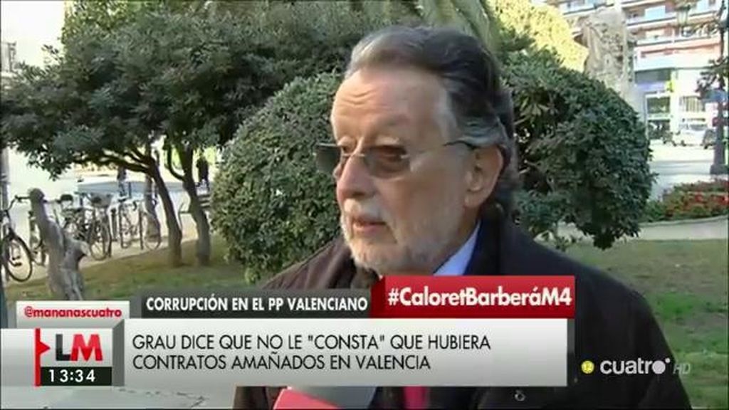 Grau, de Barberá: “Pienso que de las cosas que uno está en ellas, sí las debe conocer”