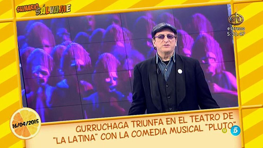 J. Gurruchaga presenta 'Pluto' en 'Sálvame'