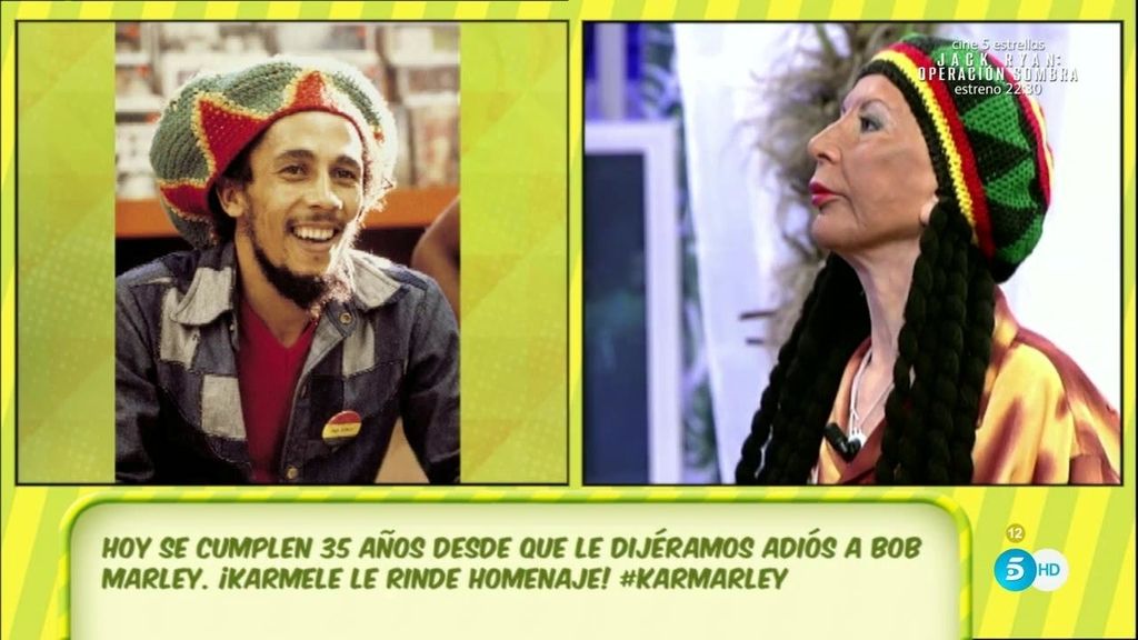 Karmele Marchante homenajea a Bob Marley