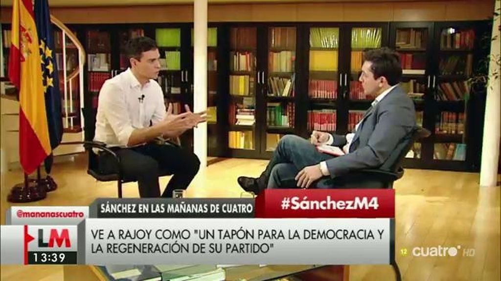 Pedro Sánchez: “Hemos dicho que no a Rajoy y a ningún otro candidato del PP”