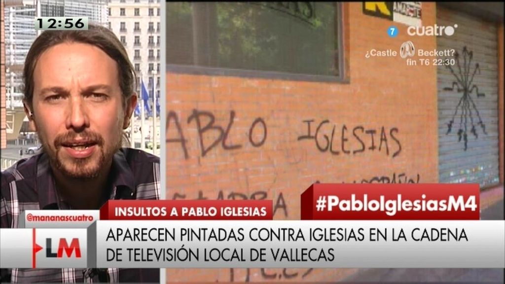 P. Iglesias, sobre las pintadas amenazantes: "Los perros del poder están preocupados"