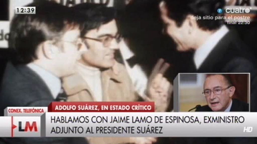 Jaime Lamo, sobre Suárez: "Prefiero vivir el tiempo que le quede con ciertas esperanzas"