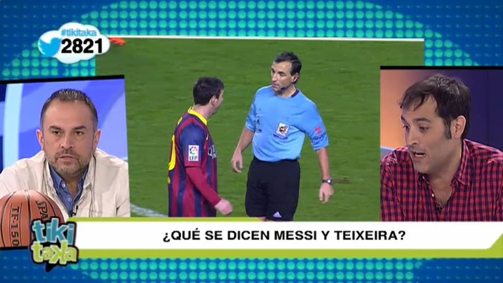 ¿Qué se dicen Messi y el árbitro del Sevilla-Barça al descanso?