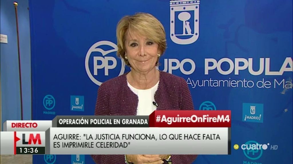 La entrevista de Esperanza Aguirre, a la carta