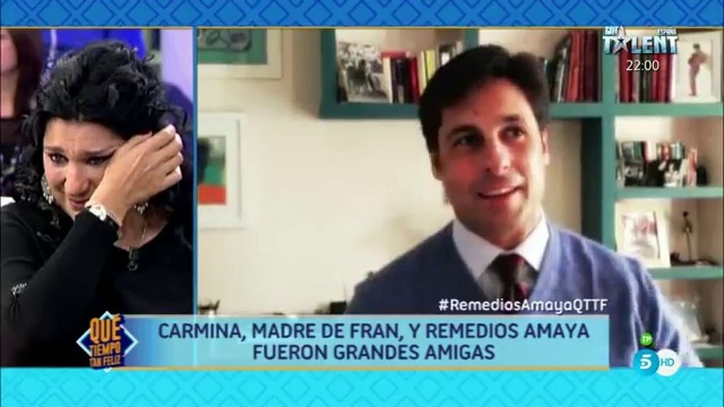 Fran Rivera emociona a Remedios Amaya con su mensaje: "Te queremos"