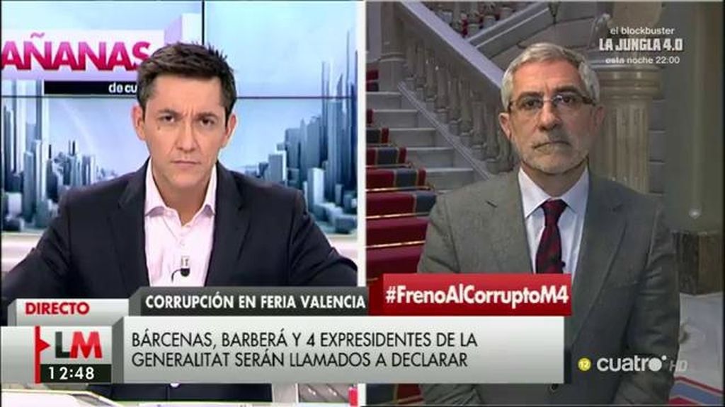 Llamazares, de Valencia: “Cualquier cuestión era materia para lucrarse y financiar al PP”