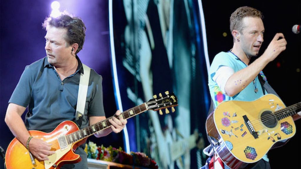 El actor Michael J. Fox se une a la banda Coldplay...por una noche