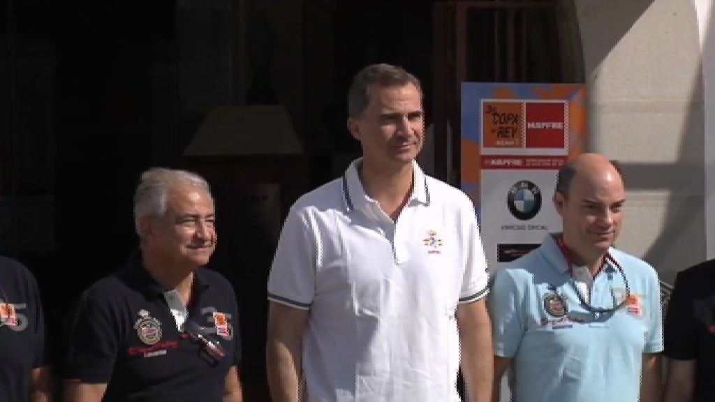 Felipe VI se embarca en la última jornada de regatas de la Copa del Rey de Vela