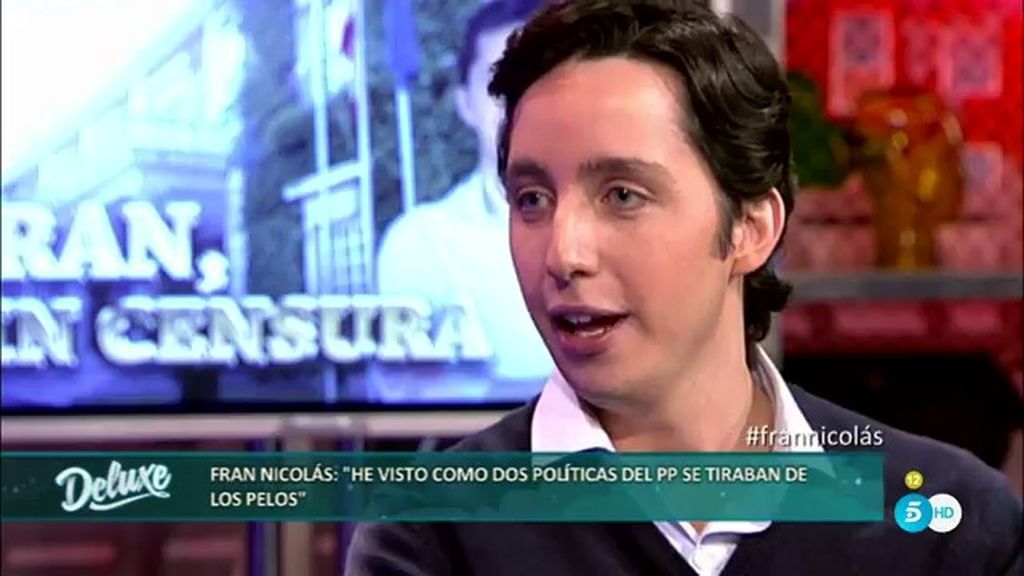 Fran Nicolás: "Hay más cotilleos en la sede del PP que en 'Sálvame Deluxe"
