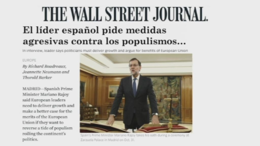 Rajoy sobre Podemos: “Sus propuestas son inaplicables. Es difícil entenderse con ellos”