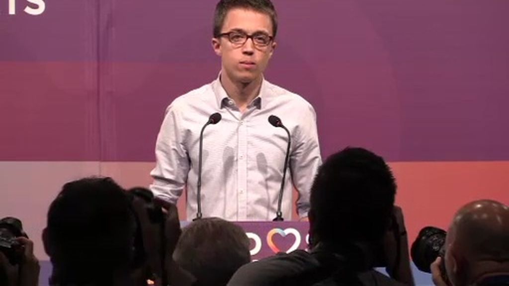 Íñigo Errejón: "Estos no son unos buenos resultados. No son los que esperábamos"