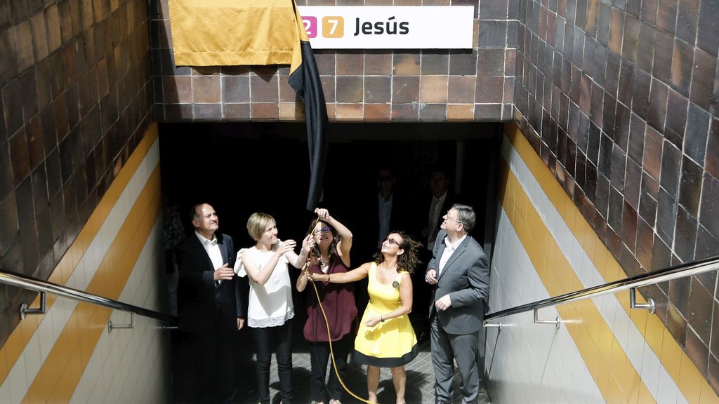 La estación de Jesús del metro de Valencia recupera su nombre 10 años después