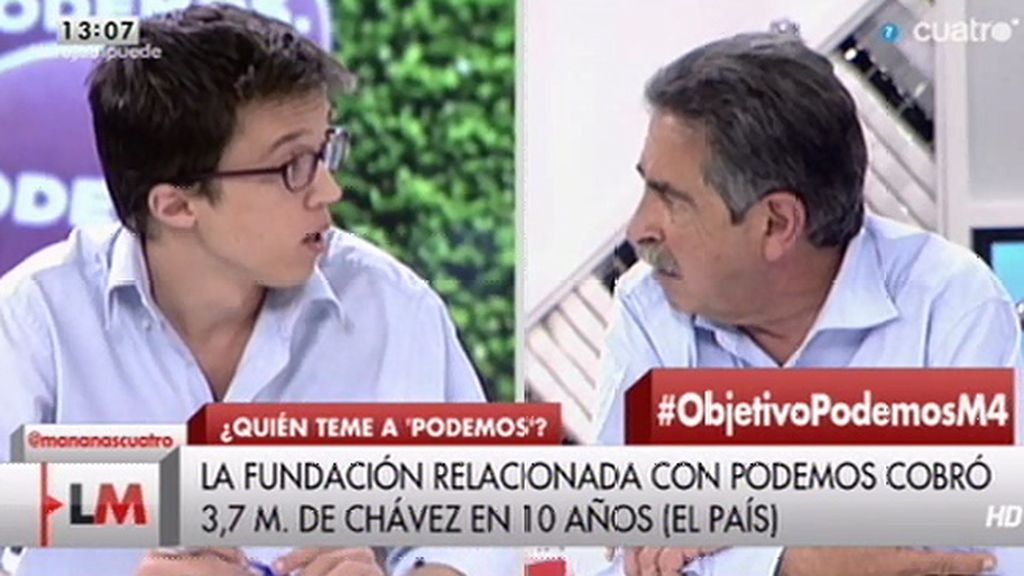Íñigo Errejón: "Toda la financiación de Podemos está en la página web"