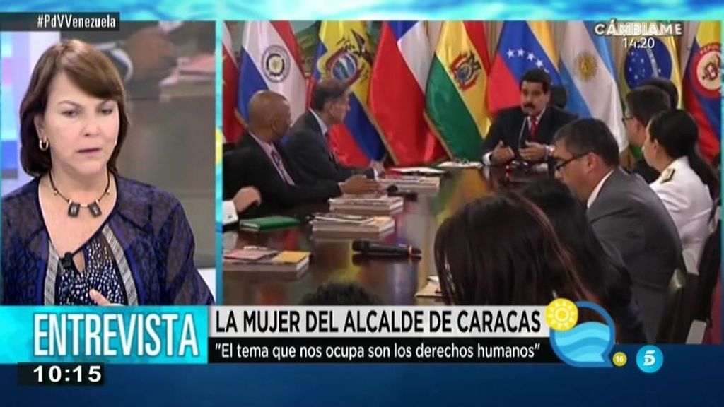 La mujer del alcalde de Caracas: "No hay alimentos básicos para ninguna clase social"