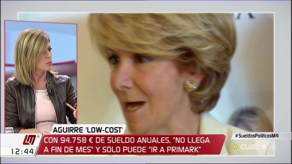 Esther Palomera: “A Aguirre se le debería caer la cara de vergüenza"