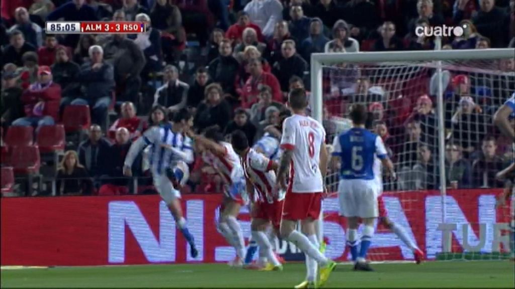 Gol de Vergara (Almería 3-3 Real Sociedad)
