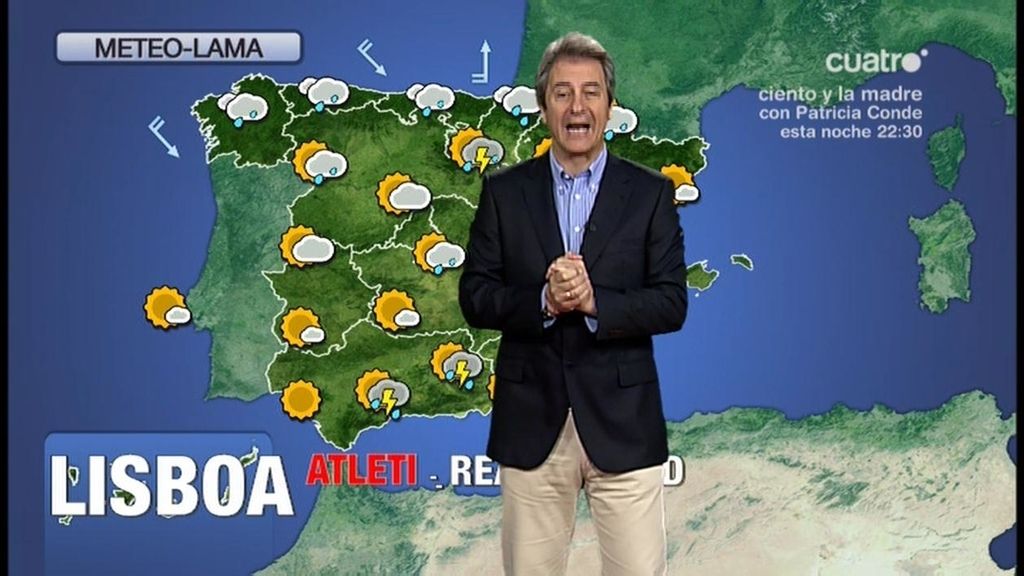 Manolo Lama es un hombre de palabra: presenta el tiempo en Cuatro