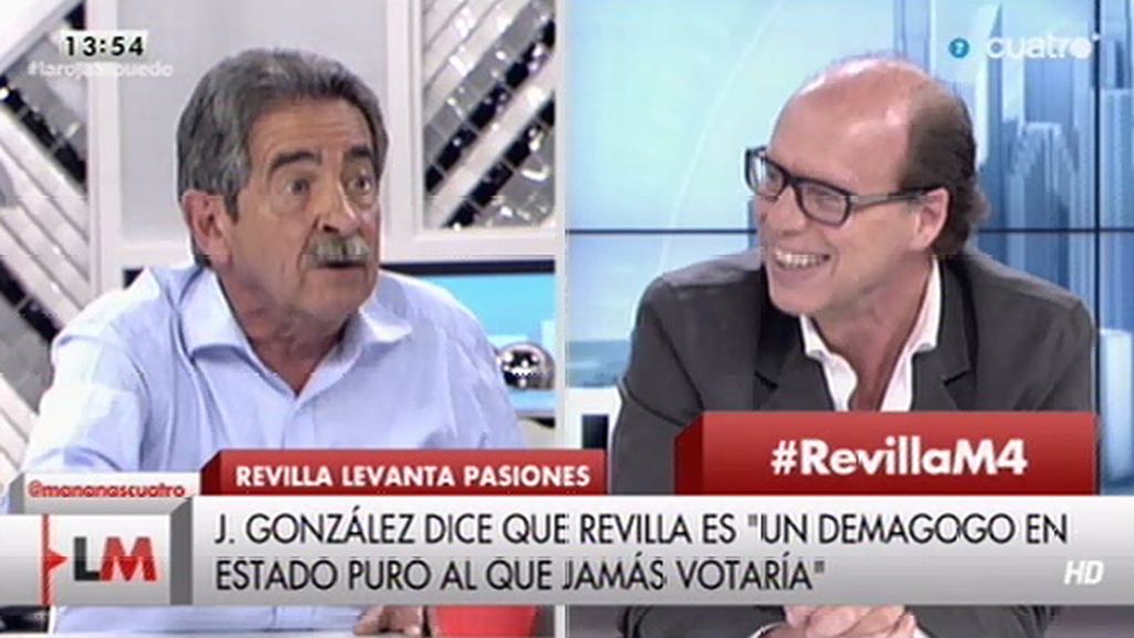 Miguel Ángel Revilla, a Jaime González: "Dime demagogo cuando estoy yo"