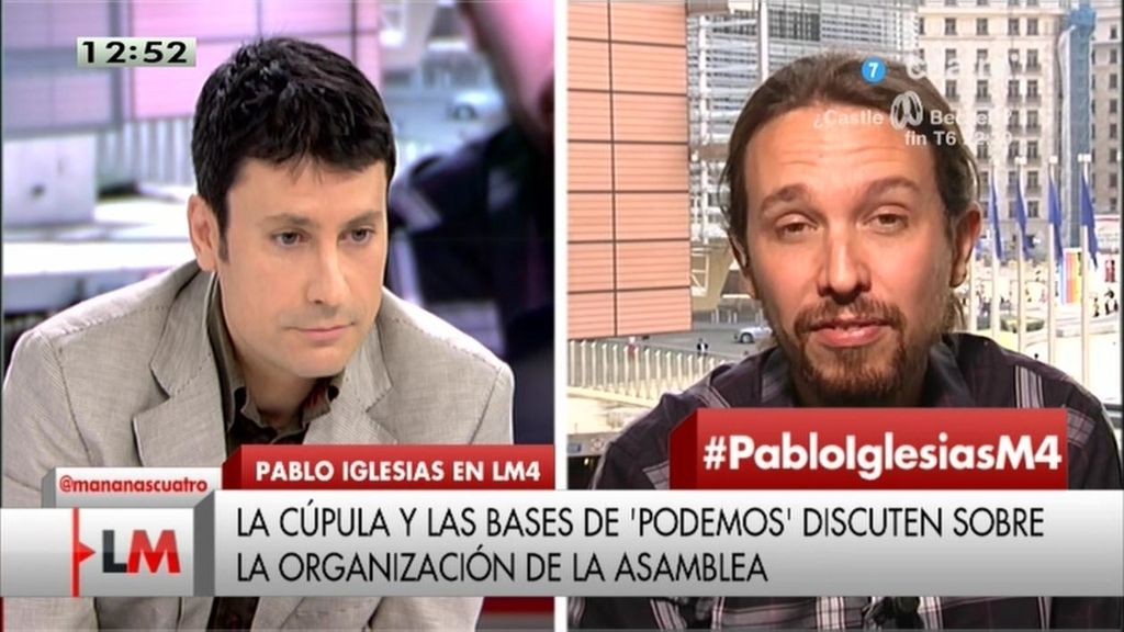 Pablo Iglesias, sobre las críticas internas en 'Podemos': "No tenemos miedo a que la gente vea cómo discutimos"