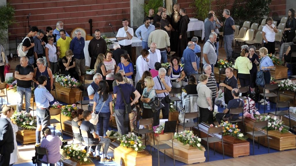 Funeral de Estado en Italia por las víctimas de la región de las Marcas