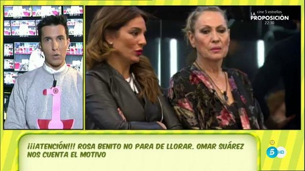 Omar Suárez: “Rosa Benito ha estado llorando y ha recibido el apoyo de Laura”