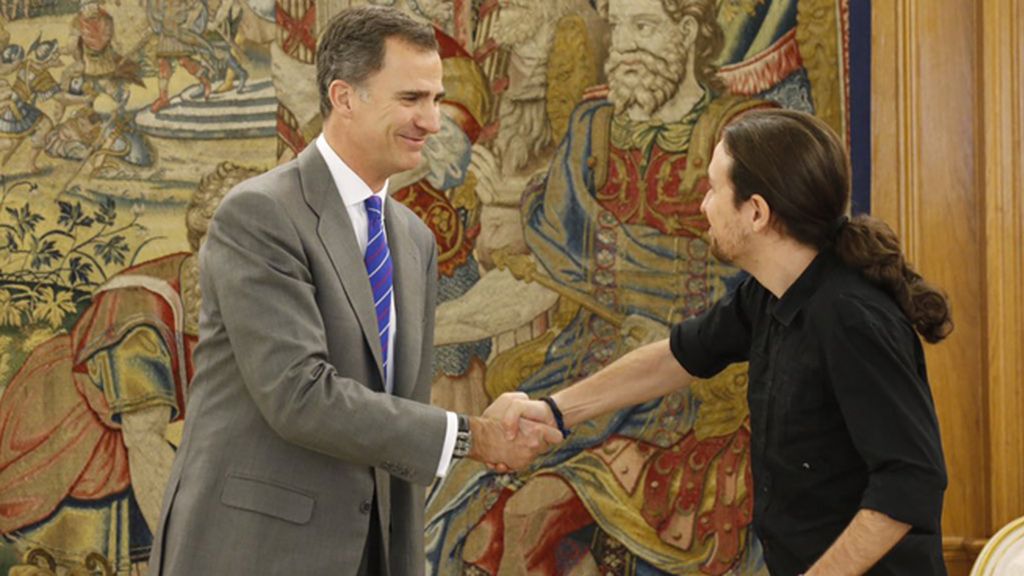 Felipe VI se reúne con Pablo Iglesias en la segunda ronda de contactos