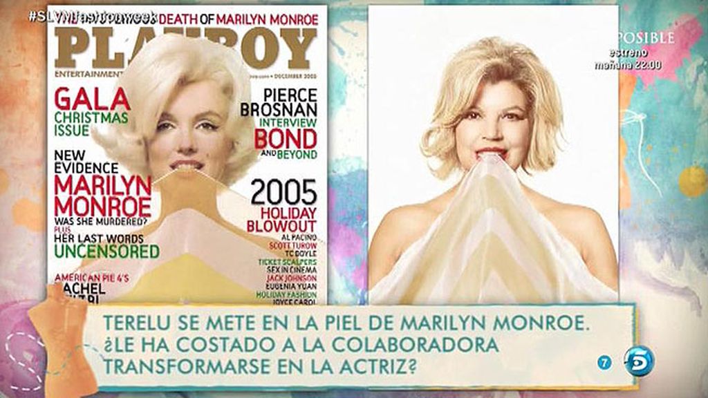 Una portada muy atrevida para Terelu Campos: imitar a Marilyn Monroe en 'Playboy'