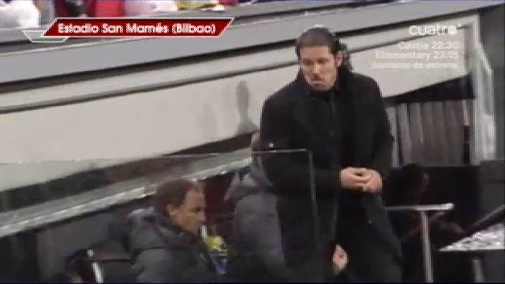 El Cholo Simeone respondió con una sonrisa a los insultos de San Mamés