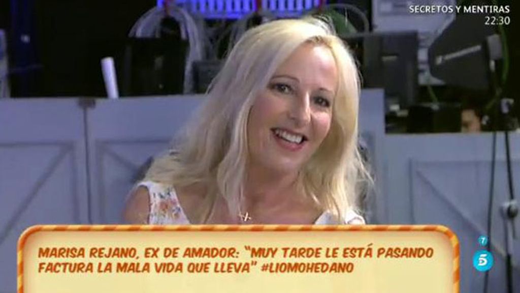 Marisa Rejano: "Amador es una persona que siempre necesita tener a alguien a su lado"