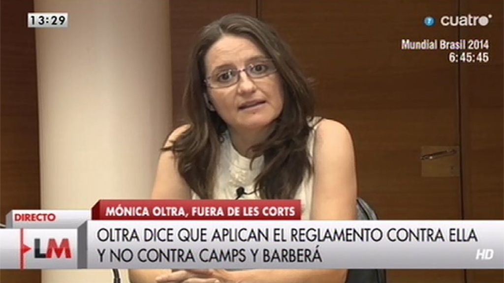 Mónica Oltra, tras ser suspendida: “Me voy a empeñar más para luchar por la democracia"