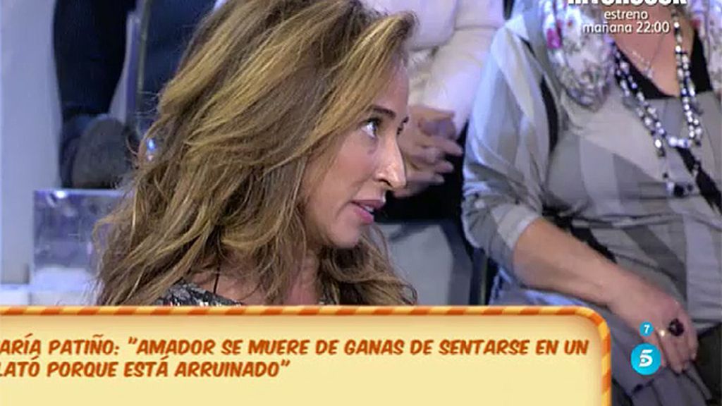 María Patiño: “Amador Mohedano está completamente arruinado”