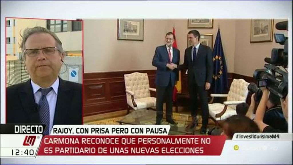 Carmona: “Si al final del camino Rajoy sigue fracasando, apuesto porque nos sentemos todos en una mesa”