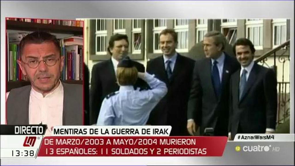 J.C. Monedero: “Barroso, Bush, Blair y Aznar tienen que pasar por los tribunales”