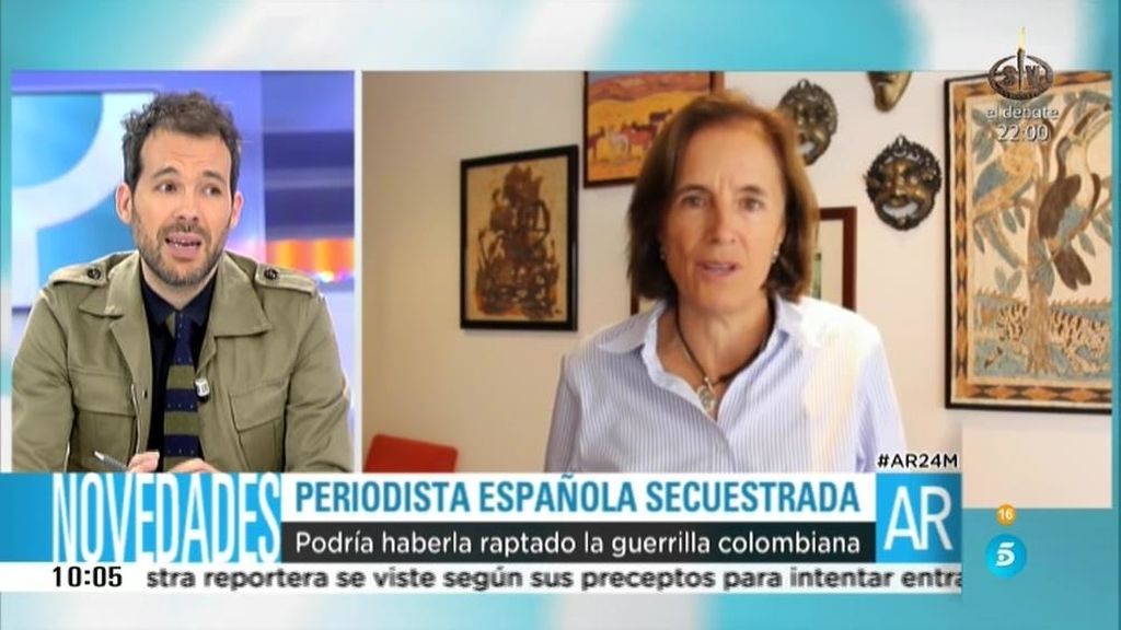 Periodista española secuestrada en Colombia