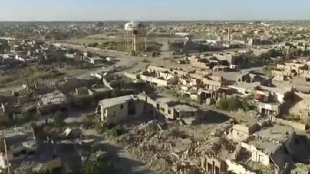 Escombros y ruinas, así se ven las ciudades de Ramadi y Bagdad a golpe de dron