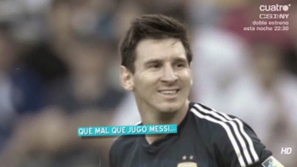 La televisión argentina carga contra Messi