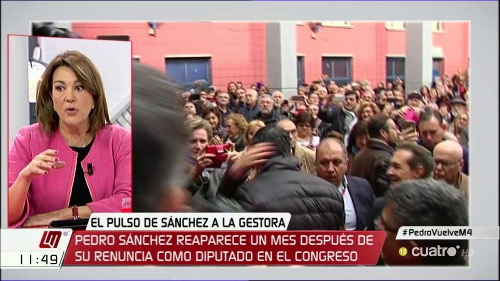 Soraya Rodríguez (PSOE): "La gestora es el órgano legitimado para transitar este camino"