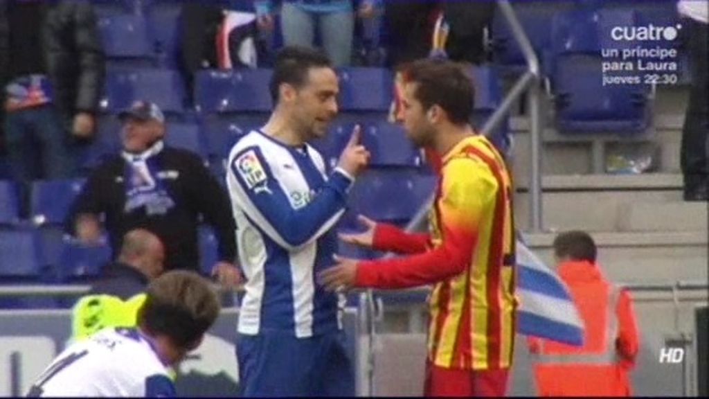 Jordi Alba celebra la victoria del Barcelona y Sergio García le pide respeto