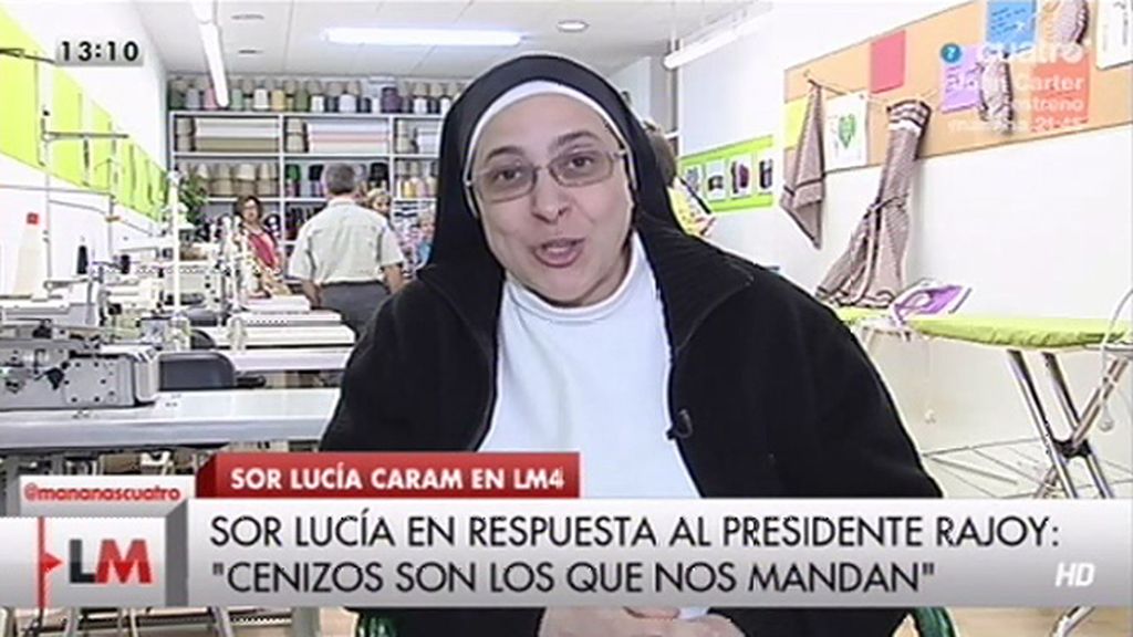 Sor Lucía Caram: "Creo que los cenizos son los que nos están mandando"