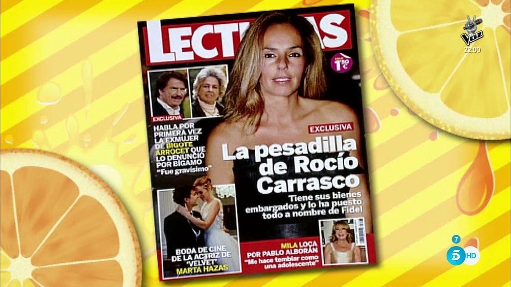 Según la revista 'Lecturas', Rocío Carrasco tiene todos sus bienes embargados