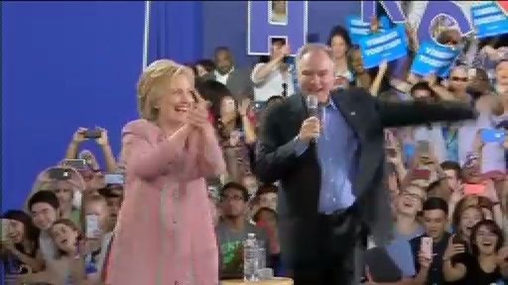 Hillary Clinton escoge al senador Tim Kaine como su candidato a la vicepresidencia